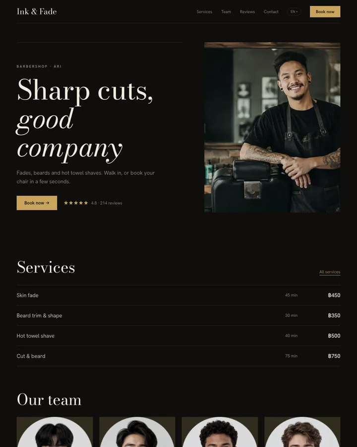 Ink & Fade, Noir theme