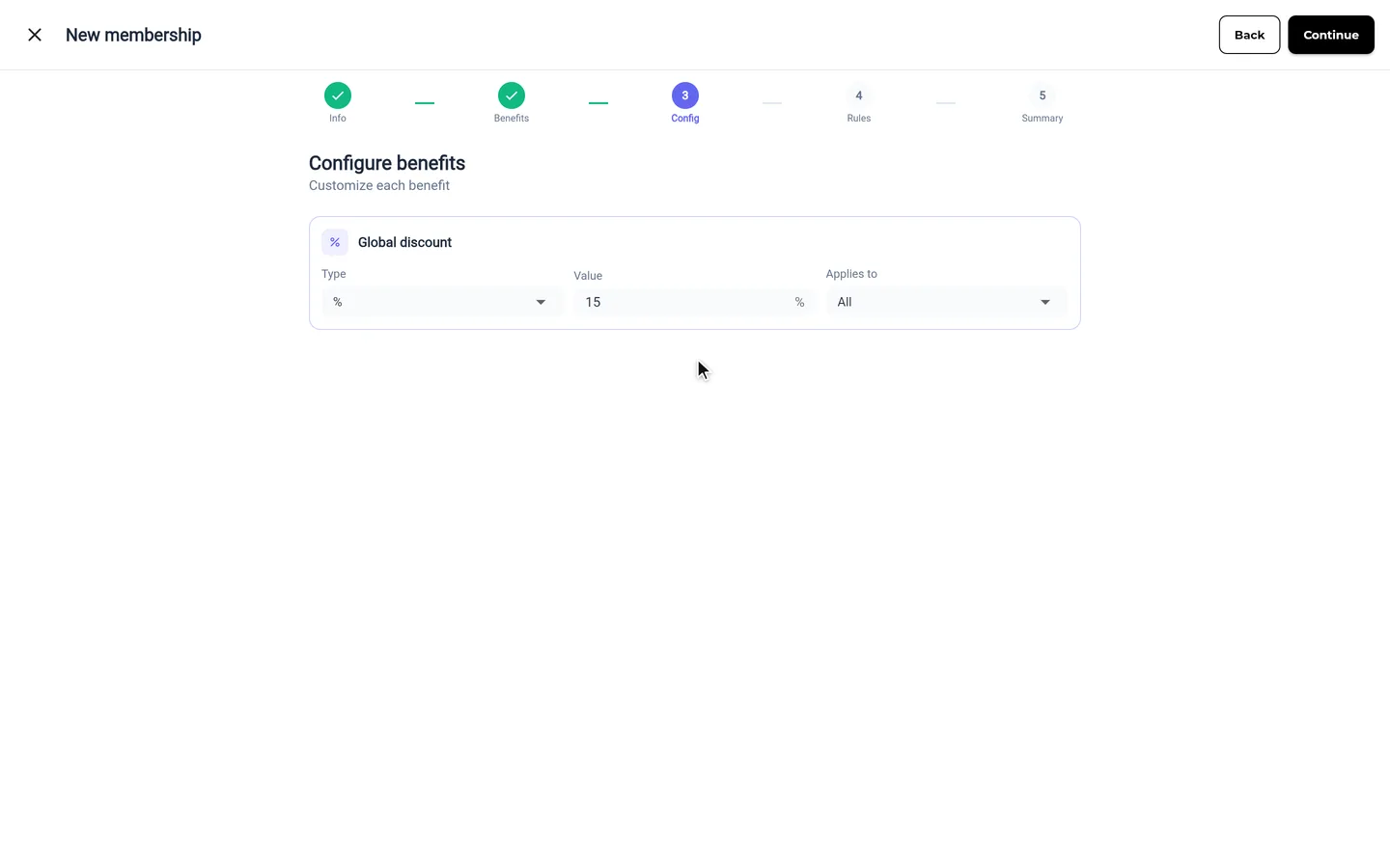 Step 4 of “Create a membership and assign it to a client” in the SeeU for Business app
