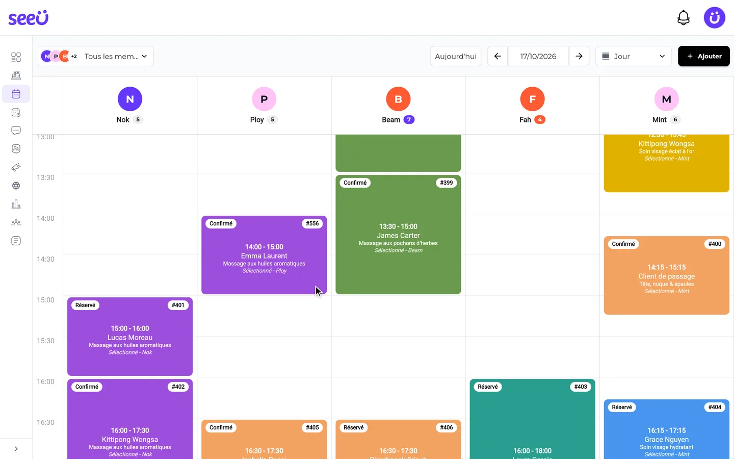 Étape 6 de « Ajouter un rendez-vous » dans l’app SeeU for Business