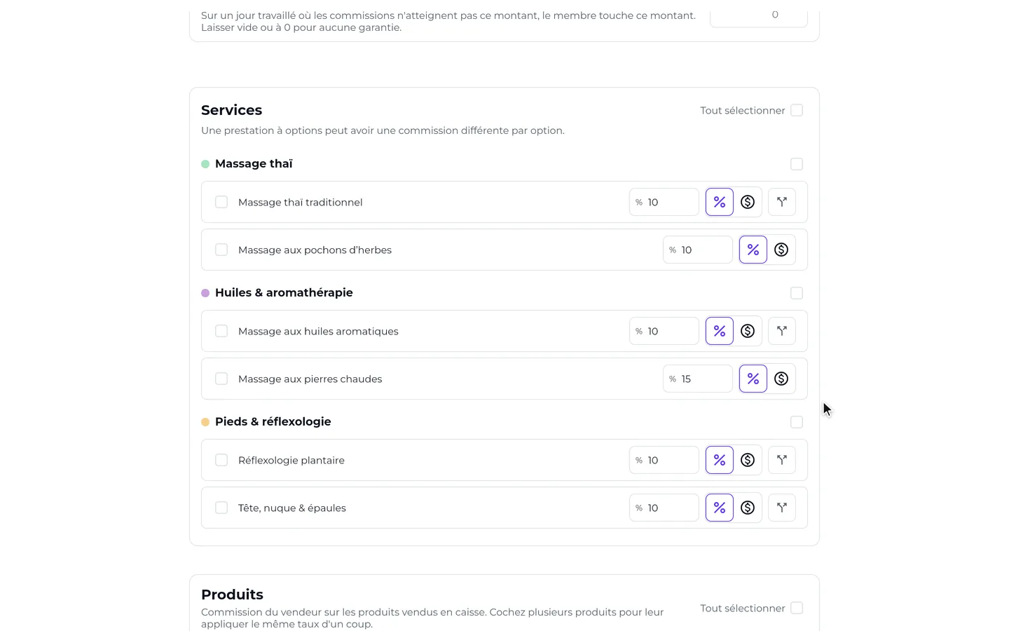 Étape 3 de « Les commissions de l'équipe » dans l’app SeeU for Business