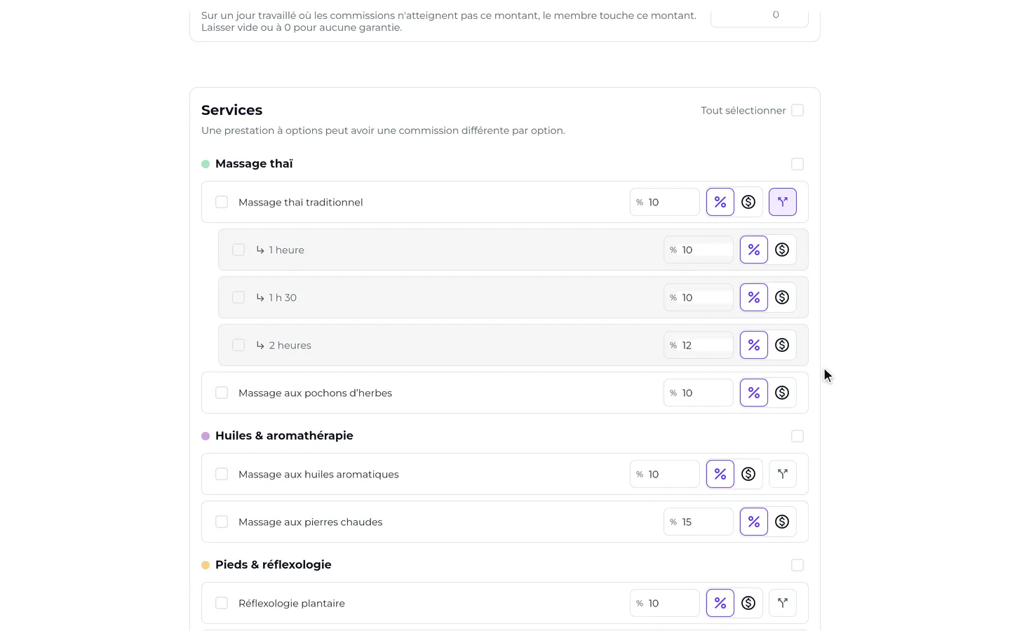 Étape 4 de « Les commissions de l'équipe » dans l’app SeeU for Business