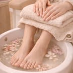 Full Set Organic Spa + Gel Color (Hands & Feet)