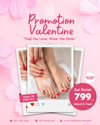 Gel Polish Hand and Foot (Unlimited Colors)