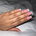 French Acrylic Nail Extension