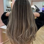 Hair color + highlights