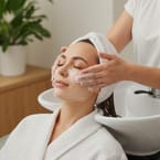 Facial Cleansing, Wash, Blow Dry & Hair Ozone Treatment