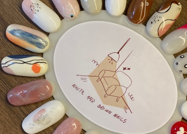 White and Brown Nails bangkok 10100 19 - SeeU Beauty