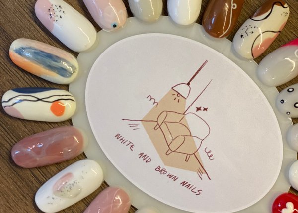 White and Brown Nails bangkok 10100 19 - SeeU Beauty