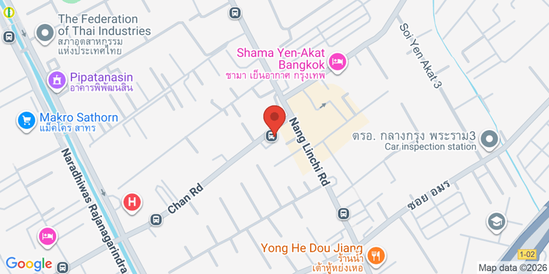 จันทน์เพลส CHANPLACE•74/10 ถนนจันทน์ แขวงทุ่งมหาเมฆ เขตสาทร กรุงเทพมหานคร10120 ทุ่งมหาเมฆ สาทร Bangkok 10120