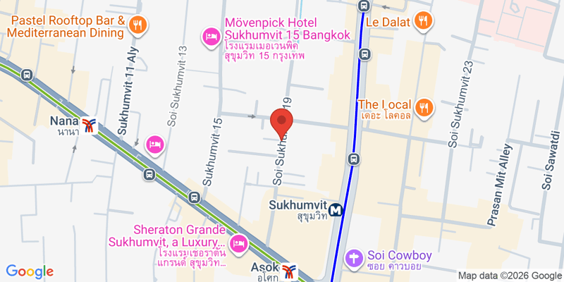 Sukhumvit 19 Rd., Khlong Toei Nuea, Watthana, Bangkok, 10110