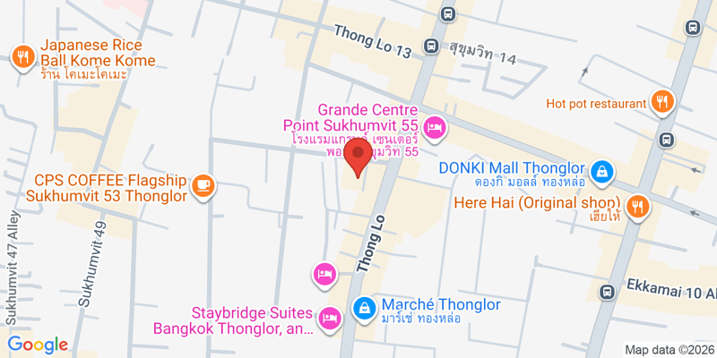 161/21 Thong Lo 9 Alley, Sukhumvit 55 Rd., Khlong Tan Nuea, Watthana, Bangkok 10110