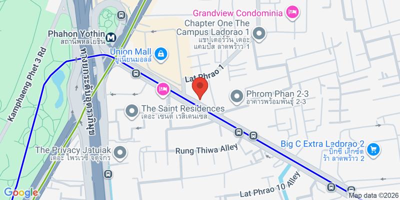 522 6 Lat Phrao 1, Chom Phon, Chatuchak, Bangkok 10900