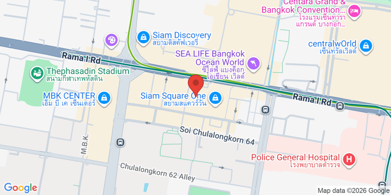 CENTERPOINTSIAMSQUARE 292 ถ. พระรามที่ 1 เขตปทุมวัน กรุงเทพมหานคร 10330