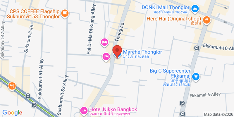 Fifty Fifth ห้อง 2Q ชั้น 2 ตึก Thong Lo, Khlong Tan Nuea, Watthana, Bangkok 10110