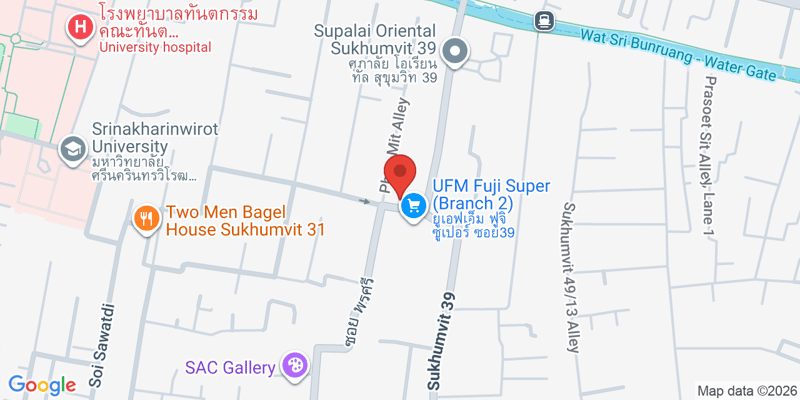 147/3 Sukhumvit 39 Rd.,  Khlong Tan Nuea, Watthana, Bangkok 10110